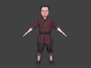 Asian people 3D Model