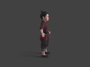 Asian people 3D Model