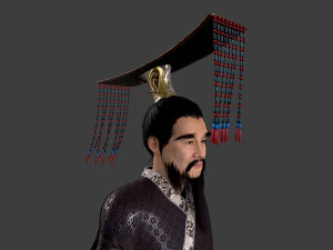 Asian People king 3D Model