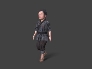 Asian children people 3Dモデル