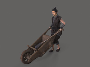 Asian farmer people 3Dモデル
