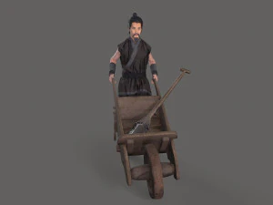Asian farmer people 3D Model
