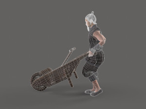 Asian farmer people 3D Модель