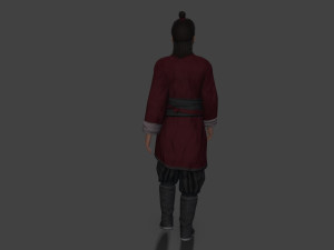 Asian man people warrior Modelo 3D