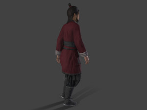 Asian man people warrior Modelo 3D