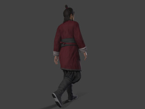 Asian man people warrior Modelo 3D