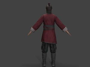 Asian man people warrior Modelo 3D