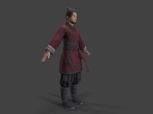 Asian man people warrior Modelo 3D