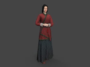 Housemaid character 3D Model