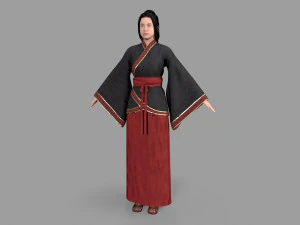 Postać pokoj&oacute;wki Model 3D