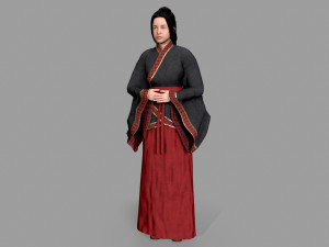 Housemaid character 3D 모델