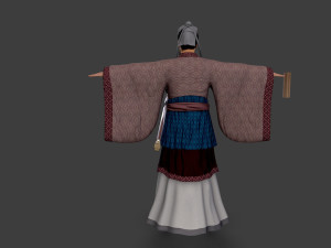 Asian people scholar leader 3D मॉडल