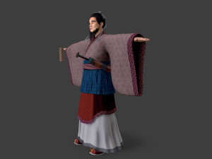 Asian people scholar leader 3D मॉडल