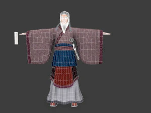 Asian people scholar leader 3D Model