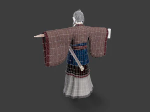 Asian people scholar leader 3D Model