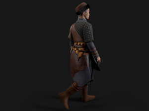 Hunter asian people 3D Модель