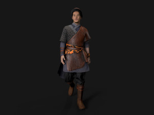 Hunter asian people 3D Модель