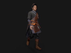 Hunter asian people 3D Модель