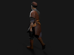 Hunter asian people 3D Модель