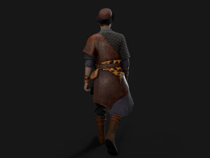 Hunter asian people 3D Model