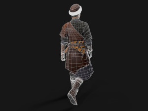 Hunter asian people 3D Модель
