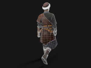 Hunter asian people 3D Model