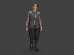 Asian people character 3D Model