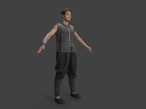 Asian people character 3D Model
