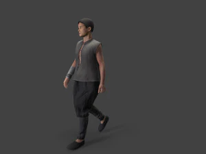 Asian people character 3D Model
