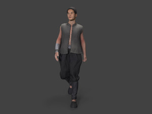 Asian people character 3Dモデル