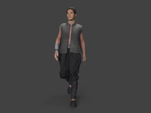 Asian people character 3D Model