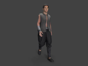 Asian people character 3D Model