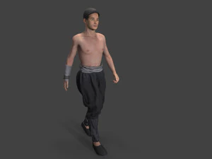 Asian people character 3D Model
