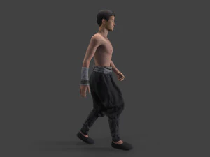 Asian people character 3D Model