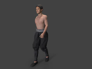 Asian people character 3D Model
