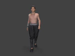 Asian people character 3D Model