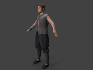 Asian people character 3Dモデル