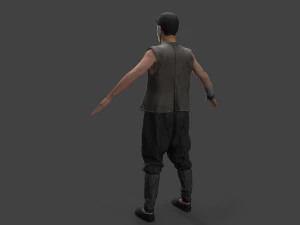 Asian people character 3D Model