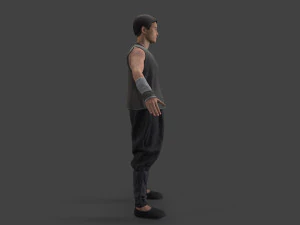 Asian people character 3D Model