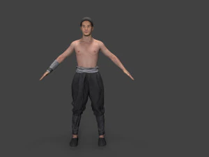 Asian people character 3D Model