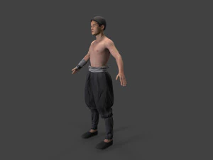 Asian people character 3D Model