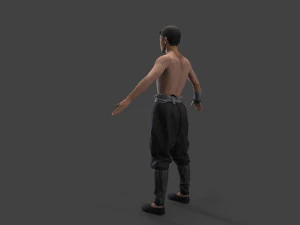Asian people character 3D Model