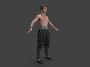 Asian people character 3D Model