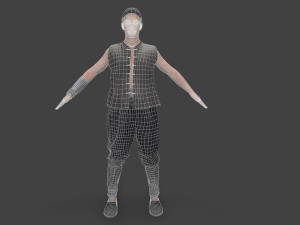 Asian people character 3Dモデル