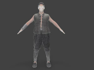 Asian people character 3D Model