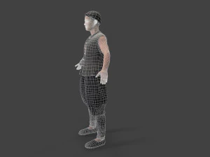 Asian people character 3D Model