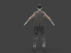 Asian people character 3D Model