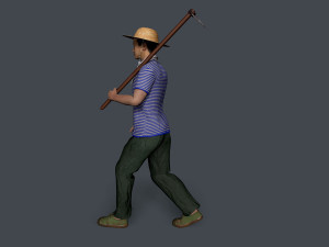 Farmer character 3D 模型
