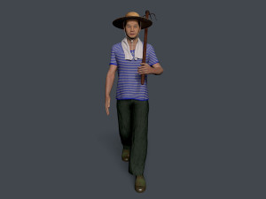 Farmer character 3D 模型