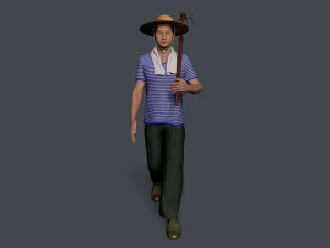 Carattere contadino Modello 3D